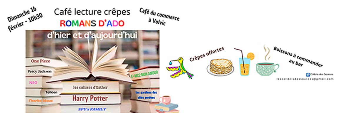 Café - Lecture - Crêpes Colibris des Sources